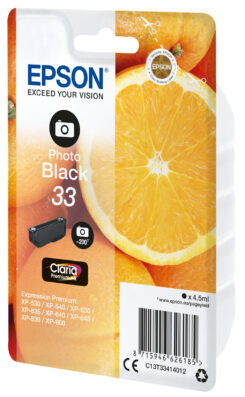 Epson Oranges 33 Sinaasappelen Claria Premium afzonderlijke fotozwarte inkt