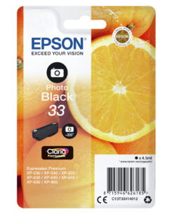 Epson Oranges 33 Sinaasappelen Claria Premium afzonderlijke fotozwarte inkt - Afbeelding 3