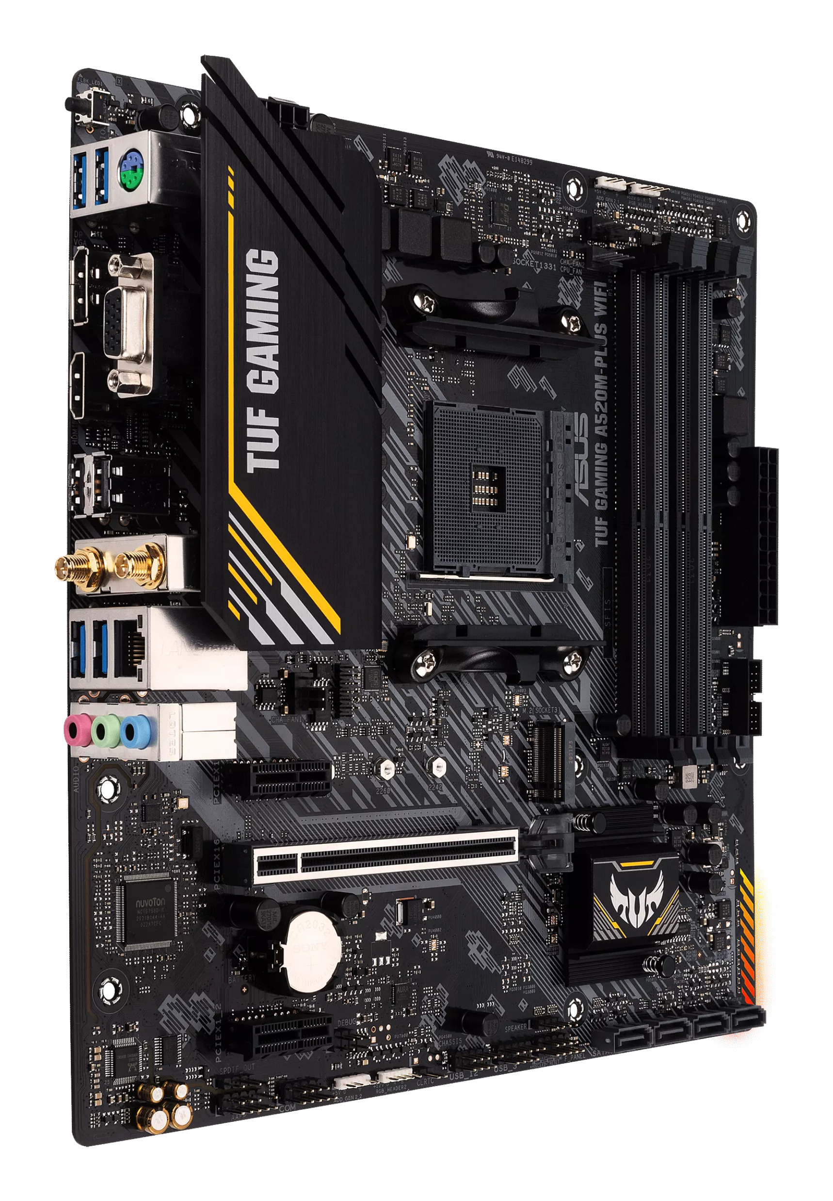 ASUS TUF GAMING A520M-PLUS WIFI AMD A520 Socket AM4 micro ATX - Afbeelding 4
