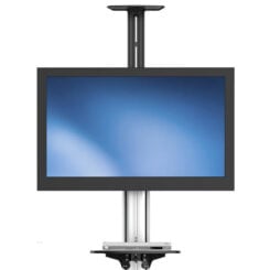 StarTech.com Verrijdbare TV Standaard - Mobiele TV Vloerstandaard voor 32-75" VESA Scherm (40kg) - TV Trolley met Plank - Universele TV Mount op Wielen - In hoogte verstelbaar - Afbeelding 6
