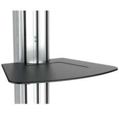 StarTech.com Verrijdbare TV Standaard - Mobiele TV Vloerstandaard voor 32-75" VESA Scherm (40kg) - TV Trolley met Plank - Universele TV Mount op Wielen - In hoogte verstelbaar - Afbeelding 3