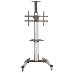 StarTech.com Verrijdbare TV Standaard - Mobiele TV Vloerstandaard voor 32-75" VESA Scherm (40kg) - TV Trolley met Plank - Universele TV Mount op Wielen - In hoogte verstelbaar - Afbeelding 5