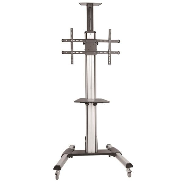 StarTech.com Verrijdbare TV Standaard - Mobiele TV Vloerstandaard voor 32-75" VESA Scherm (40kg) - TV Trolley met Plank - Universele TV Mount op Wielen - In hoogte verstelbaar - Afbeelding 5