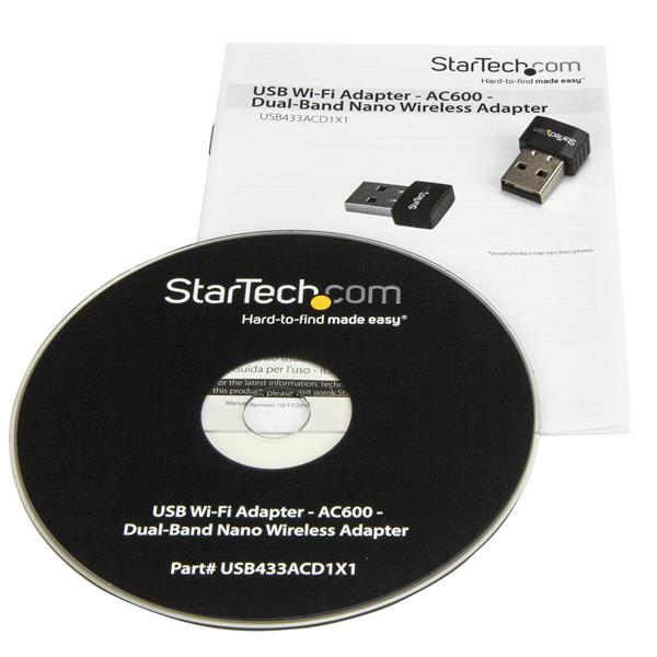StarTech.com USB Wi-Fi adapter - AC600 - Dual-Band Nano adapter - draadloos - Afbeelding 5