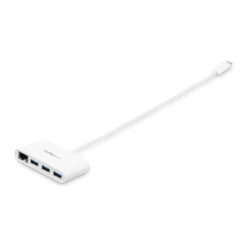 StarTech.com 3-poorts USB 3.0 Hub met Gigabit Ethernet - 5Gbps - USB-C - wit - Afbeelding 4