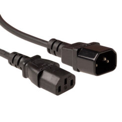 ACT Netsnoer LSZH C13 - C14 zwart 3 m - Afbeelding 2