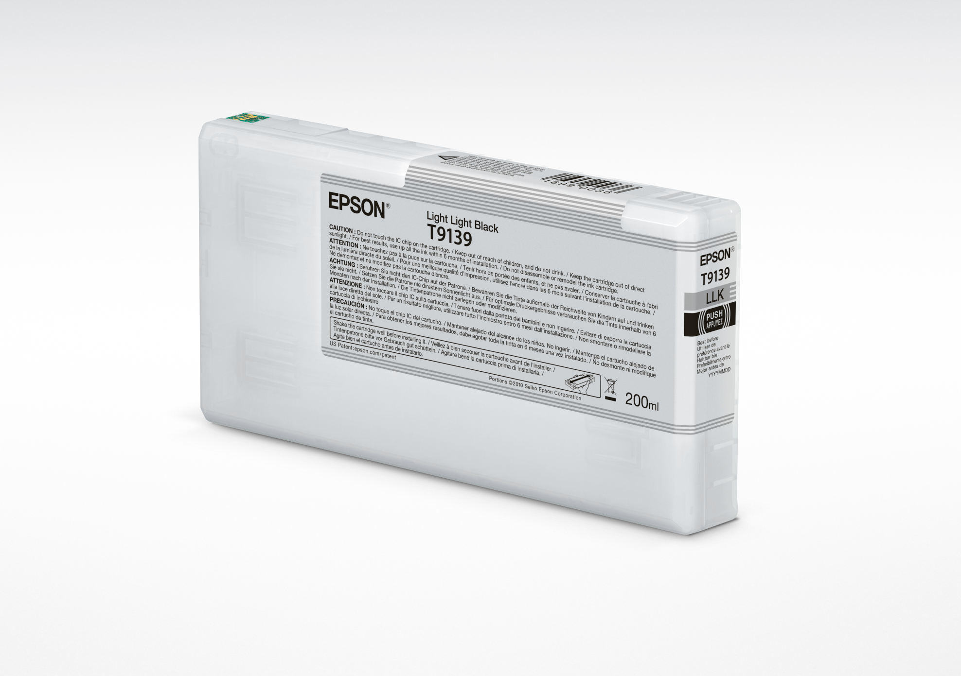 Epson T9139 Light Light Black Ink Cartridge (200ml) - Afbeelding 2