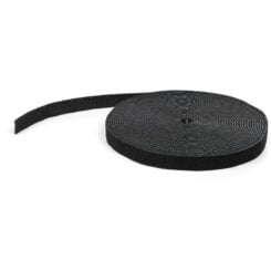 StarTech.com 15m Bulk Rol Klittenband - Op Maat te Knippen Herbruikbare Kabelbinders - Industriële Klitband Tape - Zelfklevende Klittenband Tyrap Strips - Zwart - Afbeelding 2