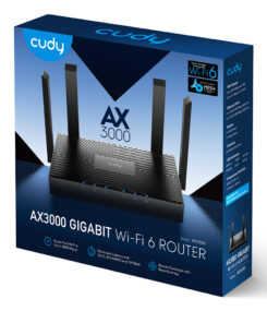 Cudy WR3000 draadloze router Gigabit Ethernet Dual-band (2.4 GHz / 5 GHz) Zwart - Afbeelding 6