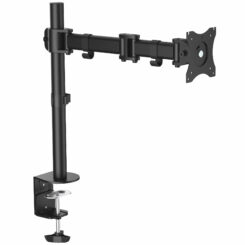 StarTech.com Monitor Arm voor VESA Scherm tot 34" (8kg), Scharnierende Monitorsteun met Verticale Arm voor Enkel Scherm, Verstelbare Hoogte, Ergonomische Monitor Beugel, Bureauklem/Doorvoortule - Afbeelding 2