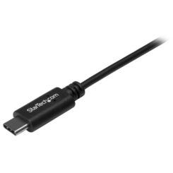 StarTech.com 2m USB-A naar USB-C Laadkabel, Charge & Sync, 3A, USB 2.0, USB-IF Gecertificeerd - Zwarte USB Oplaadkabel - Afbeelding 4