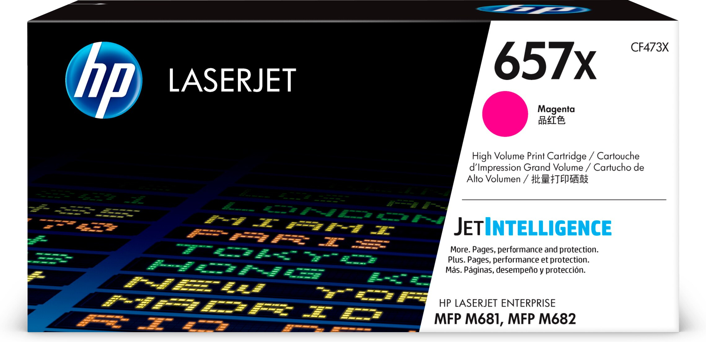 HP 657X originele high-capacity magenta LaserJet tonercartridge - Afbeelding 2