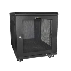 StarTech.com 12U Enterprise-Grade Server Rack Cabinet Kit, 19in Vergrendelbare 4-Post Patchkast met Schap en Kabelbeheer, 75cm Montagediepte, 450kg Draagkracht - Afbeelding 2