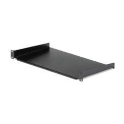 StarTech.com 1U Server Rack Schap - Universele Rackmonteerbare Vrijhangende Plank voor 19" Netwerk Rack - Shelf uit Heavy Duty Staal - Capaciteit 20kg - 25cm Diep - Zwart