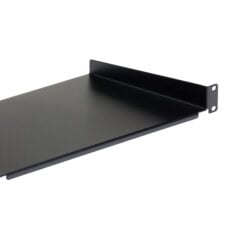 StarTech.com 1U Server Rack Schap - Universele Rackmonteerbare Vrijhangende Plank voor 19" Netwerk Rack - Shelf uit Heavy Duty Staal - Capaciteit 20kg - 25cm Diep - Zwart - Afbeelding 4