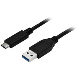 StarTech.com 1m USB-A naar USB-C Oplaadkabel, USB 5Gbps, Charge & Sync, 3A, USB 3.0 - Zwarte USB Oplaadkabel