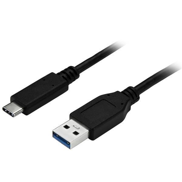 StarTech.com 1m USB-A naar USB-C Oplaadkabel, USB 5Gbps, Charge & Sync, 3A, USB 3.0 - Zwarte USB Oplaadkabel