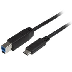 StarTech.com 2m USB-B naar USB-C Kabel, USB 5Gbps, USB3.0 Type C naar USB-B Data Transfer Kabel