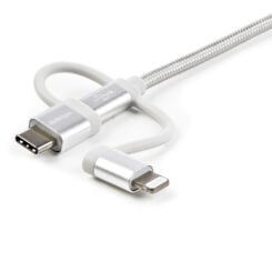 StarTech.com USB oplaadkabel - USB naar Lightning / USB-C / Micro-B - gevlochten - 1 m - Afbeelding 5