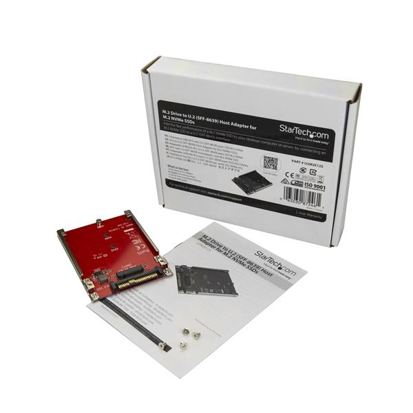 StarTech.com M.2 schijf naar U.2 (SFF-8639) host adapter voor M.2 PCIe NVMe SSDs - Afbeelding 6