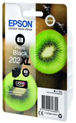 Epson Kiwi Singlepack Photo Black 202XL Claria Premium Ink - Afbeelding 2
