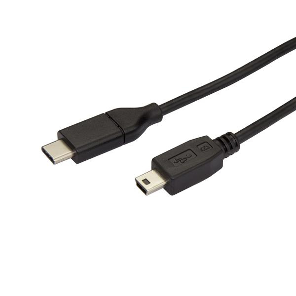 StarTech.com 2m USB-C naar Mini-USB Kabel, USB 2.0, Type C naar Mini-USB Data Transfer Kabel - Afbeelding 2