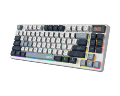 MSI FORGE GK600 TKL WIRELESS SKY toetsenbord Gamen USB + Bluetooth QWERTY Brits Engels Blauw, Wit - Afbeelding 4
