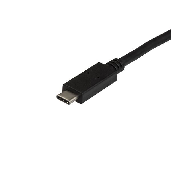 StarTech.com 50cm USB-A naar USB-C Laadkabel, USB 10Gbps, Charge & Sync, 3A - Zwarte USB Oplaadkabel