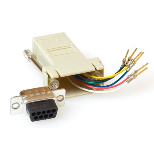 ACT Mountable Heavy Duty Adapter RJ-45 female naar 09 polig D-Sub male - Afbeelding 2