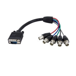 StarTech.com 30 cm Coax HD15 VGA-naar-5 BNC RGBHV-monitorkabel - M/F