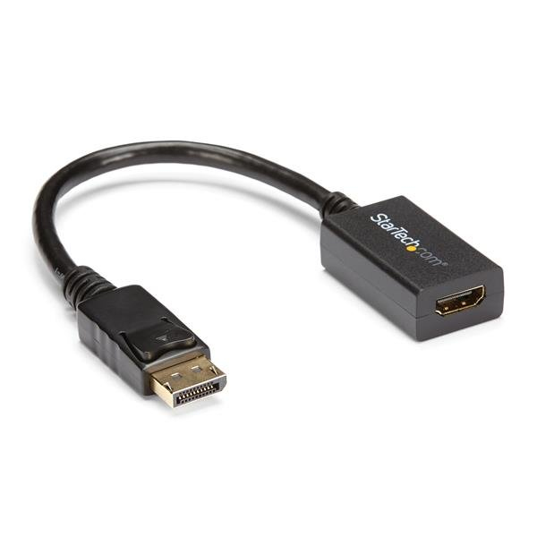 StarTech.com DisplayPort naar HDMI Adapter, DP 1.2 naar HDMI Video Converter 1080p, DP naar HDMI Monitor/Display Kabel Adapter Dongle, Passieve DP naar HDMI Adapter, Latching DP Connector