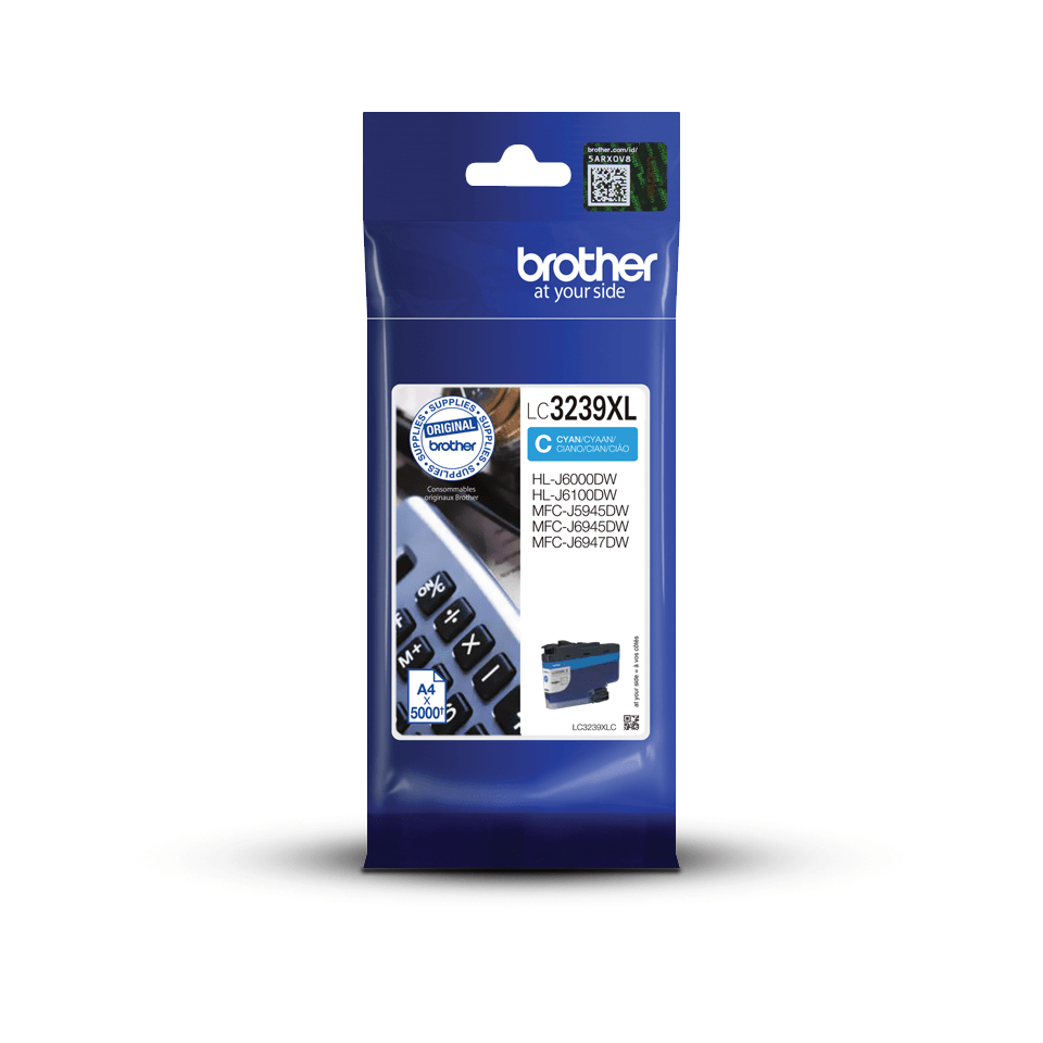 Brother LC3239XLC inktcartridge 1 stuk(s) Origineel Hoog (XL) rendement Cyaan - Afbeelding 2