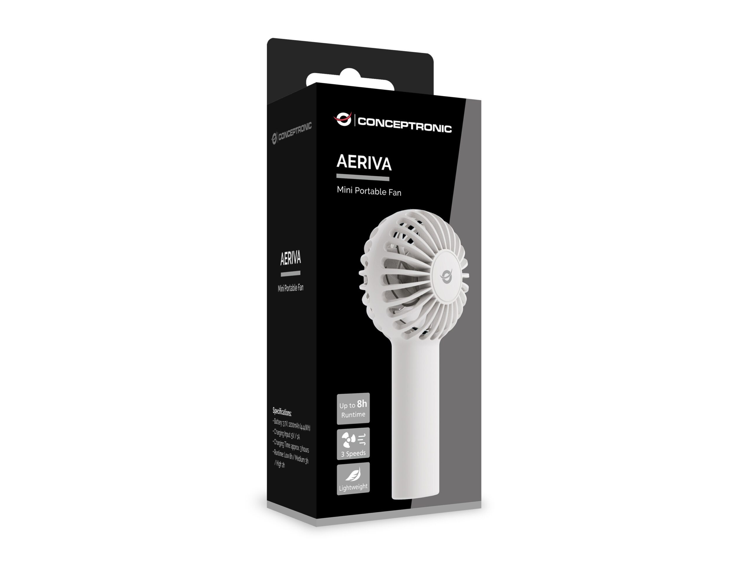 Conceptronic AERIVA01W handventilator (met waterspray) Wit - Afbeelding 3