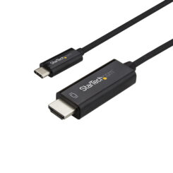 StarTech.com 1m USB C naar HDMI Kabel, 4K 60Hz USB Type C naar HDMI 2.0 Video Adapter Kabel, Thunderbolt 3 Compatibel, Laptop nar HDMI Monitor/Display, DP 1.2 Alt Mode HBR2, Zwart - Afbeelding 2