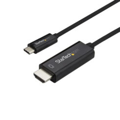 StarTech.com 2m USB-C naar HDMI Kabel - 4K 60Hz USB Type C naar HDMI 2.0 Video Adapter Kabel - Compatibel met Thunderbolt 3 - Laptop naar HDMI Monitor - DP 1.2 Alt Mode HBR2 - Zwart