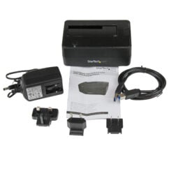 StarTech.com Single Bay USB 3.0 naar SATA HDD Docking Station, USB 3.0 (5 Gbps) Hard Drive Dock, Externe 2.5/3.5" SATA I/II/III HDD/SSD Dock Station, Hot-Swap Hard Drive Bay, Top-Loading - Afbeelding 5
