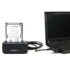 StarTech.com Single Bay USB 3.0 naar SATA HDD Docking Station, USB 3.0 (5 Gbps) Hard Drive Dock, Externe 2.5/3.5" SATA I/II/III HDD/SSD Dock Station, Hot-Swap Hard Drive Bay, Top-Loading - Afbeelding 4