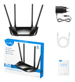 Cudy LT400 draadloze router Fast Ethernet Single-band (2.4 GHz) 4G Zwart - Afbeelding 6