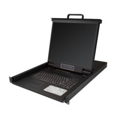 StarTech.com 8 port KVM Rack Console met 1,8m Lange Kabels, Geïntegreerde KVM Switch met 19" LCD Scherm, Universele 1U LCD KVM Console, OSD KVM, Duurzaam 50000 MTBF, USB + VGA Support, QWERTY Keyboard - Afbeelding 2