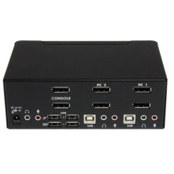 StarTech.com 2-poort Dubbele DisplayPort USB KVM-switch met Audio en USB 2.0-hub - Afbeelding 4