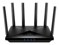 Cudy WR6500 draadloze router Gigabit Ethernet Dual-band (2.4 GHz / 5 GHz) Zwart
