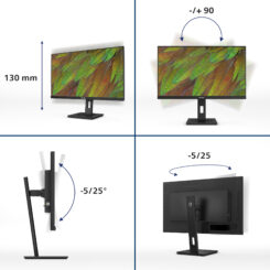 Philips 3000 series 27B1N3800/00 computer monitor 68,6 cm (27") 3840 x 2160 Pixels 4K Ultra HD LCD Zwart - Afbeelding 4
