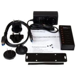 StarTech.com 7-poorts USB 3.0 hub - 5Gbps - op een desktop of op de wand monteerbare metalen behuizing - Afbeelding 6