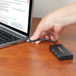 StarTech.com 4-poorts USB C hub - USB-C naar 1x USB-C en 3x USB-A - USB 3.0 hub - 5Gbps - Afbeelding 6