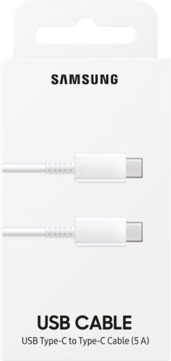 EP-DN975BWEGWW Samsung Charge/Sync Cable USB-C to USB-C 1m. White - Afbeelding 3