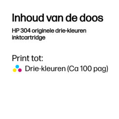 HP 304 originele drie-kleuren inktcartridge - Afbeelding 4