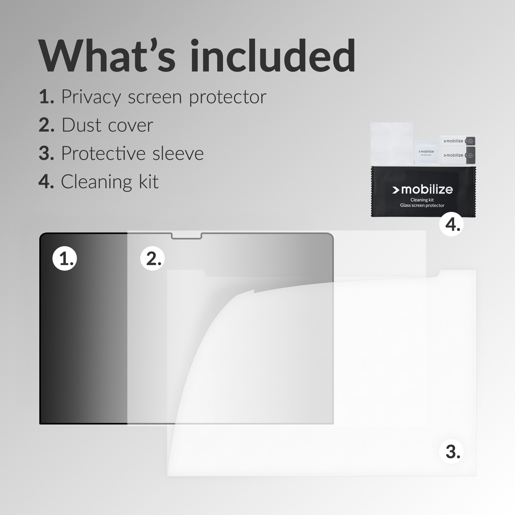 Mobilize Privacy Screen Protector for Apple MacBook Pro 16inch (2021 - 2026) - Afbeelding 7