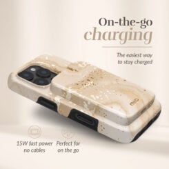 MIO Powerbank 5000mAh with Double sided Magsafe Compatibility Gold Marble - Glossy