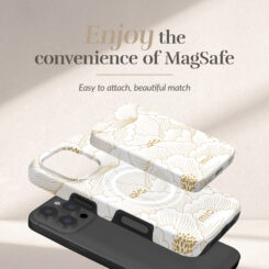 MIO Powerbank 5000mAh with Double sided Magsafe Compatibility White Roses - Glossy - Afbeelding 2