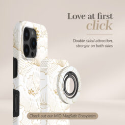 MIO Powerbank 5000mAh with Double sided Magsafe Compatibility White Roses - Glossy - Afbeelding 3